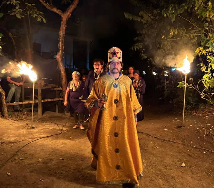 Brujo mayor de Catemaco en ceremonia 