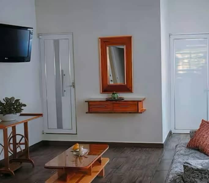 Sala de departamento cerca del lago en catemaco