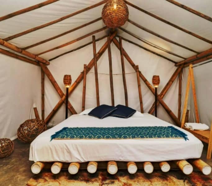 Glamping las olas.- Cama